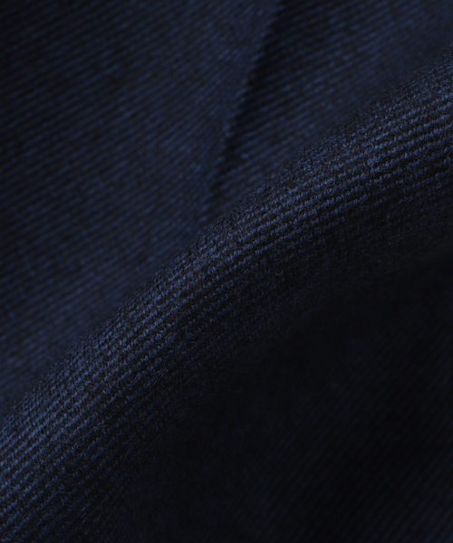 EDIFICE（エディフィス）の「LA BOUCLE (ラブークル) GANSHIN KERSEY ワイドパンツ（スラックス・メンズ・ネイビー/ブラウン・2/3）」の22枚目の写真