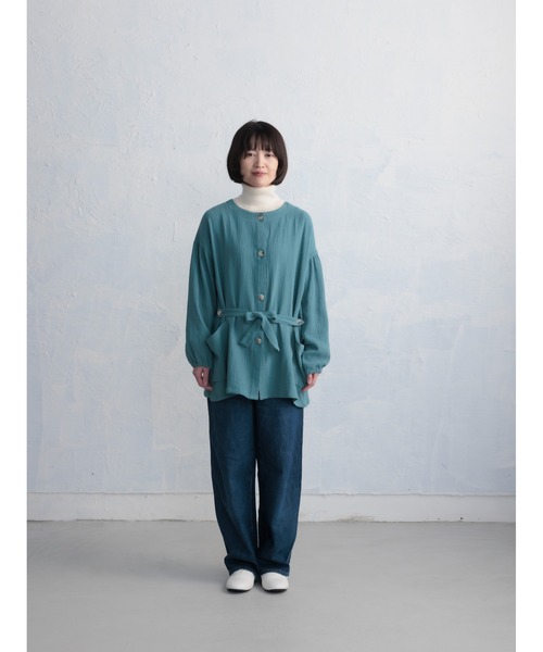 割烹着　エプロン and it_ エプロン コットンリネン2way割烹着ロングエプロン : ZOZOTOWN