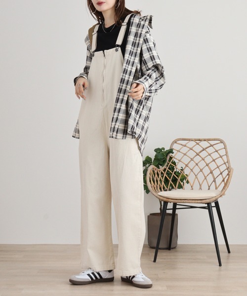 セール】.works 前ZIPデッキサロペット（サロペット/オーバーオール