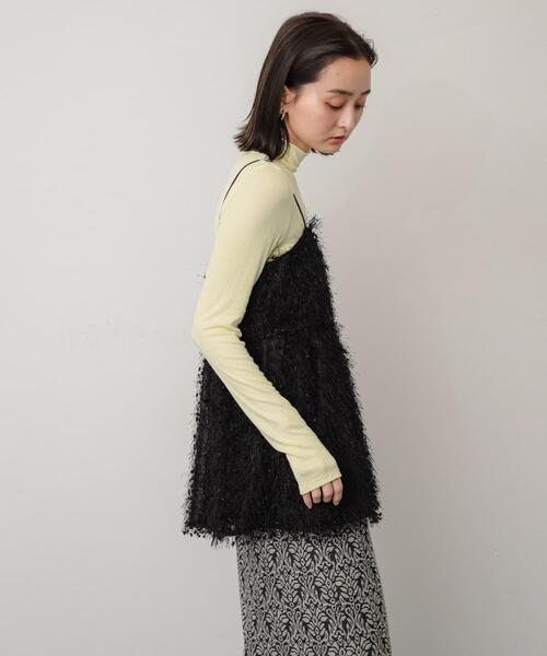 SENSE OF PLACE by URBAN RESEARCH（センスオブプレイスバイアーバンリサーチ）の「フェザーフリンジキャミビスチェ（その他トップス・レディース・グレー/ブルー/ブラック・ONE）」の20枚目の写真