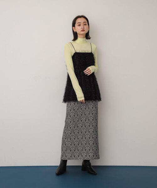 SENSE OF PLACE by URBAN RESEARCH（センスオブプレイスバイアーバンリサーチ）の「フェザーフリンジキャミビスチェ（その他トップス・レディース・グレー/ブルー/ブラック・ONE）」の22枚目の写真