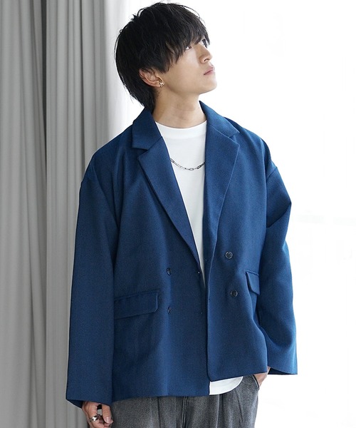 ツイード調 ジャケット ボタン レトロ オーバーシルエット Re:EDIT ジャケット ノーカラージャケット 「2025SS COLLECTION