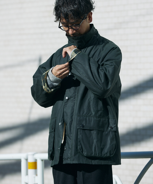 Barbour(バブアー)の「Barbour / バブアー オーバーサイズ WAX BEDALE MWX1679(その他アウター・メンズ・カーキ・36/38/40/42)」の6枚目の写真