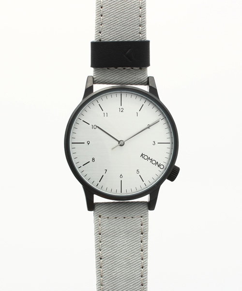 KOMONO.(コモノ)の「KOMONO(コモノ) wrist watch 腕時計(アナログ腕時計・メンズ・グレー/オレンジ・FREE)」の1枚目の写真