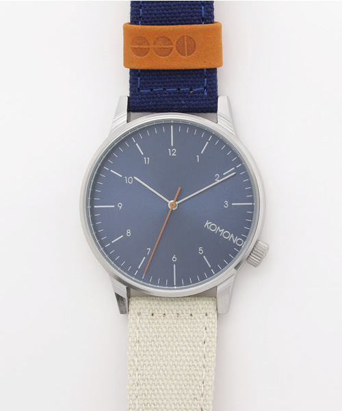 KOMONO.(コモノ)の「KOMONO(コモノ) wrist watch 腕時計(アナログ腕時計・メンズ・グレー/オレンジ・FREE)」の2枚目の写真