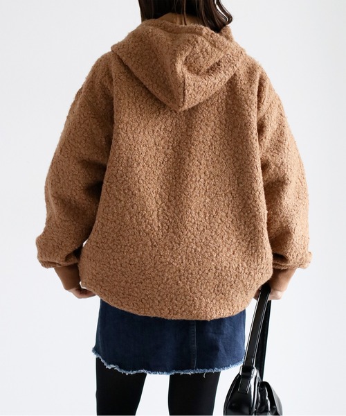 cepo（セポ）の「ＷＰＫブークレフーディチュニック（チュニック・レディース・オフホワイト/ブラウン・M）」の17枚目の写真