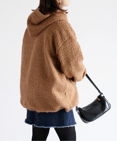 cepo（セポ）の「ＷＰＫブークレフーディチュニック（チュニック・レディース・オフホワイト/ブラウン・M）」の18枚目の写真