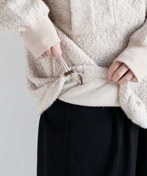 cepo（セポ）の「ＷＰＫブークレフーディチュニック（チュニック・レディース・オフホワイト/ブラウン・M）」の10枚目の写真