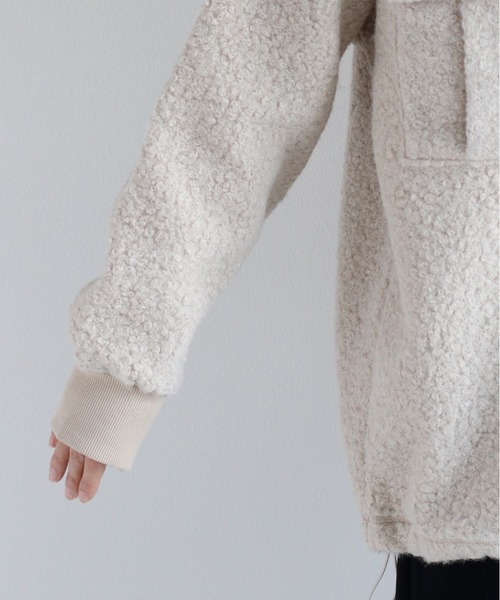 cepo（セポ）の「ＷＰＫブークレフーディチュニック（チュニック・レディース・オフホワイト/ブラウン・M）」の11枚目の写真