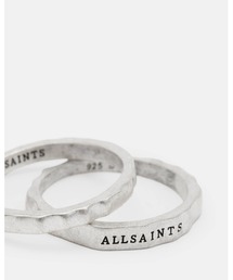 ALLSAINTS（オールセインツ）の「JOSH STERLING SILVER RING SET | JOSH スターリング シルバー リング セット（リング）」