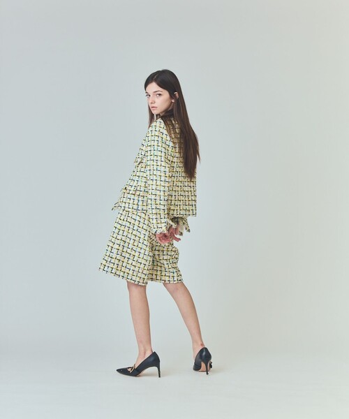 GRACE CLASS（グレースクラス）の「チュールヤーンツイードパンツ（その他パンツ・レディース・イエロー・36/38）」の3枚目の写真