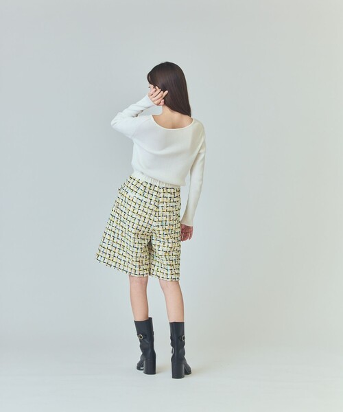 GRACE CLASS（グレースクラス）の「チュールヤーンツイードパンツ（その他パンツ・レディース・イエロー・36/38）」の6枚目の写真