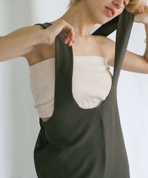 select MOCA（セレクトモカ）の「カップ付きバンドゥ（チューブトップ・レディース・アイボリー/ブラック・FREE）」の12枚目の写真