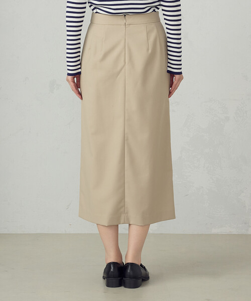 COMME CA ISM(コムサイズム)の「Iライン ラップ風スリットスカート(スカート・レディース・ベージュ/ブラック・MEDIUM/LARGE)」の10枚目の写真