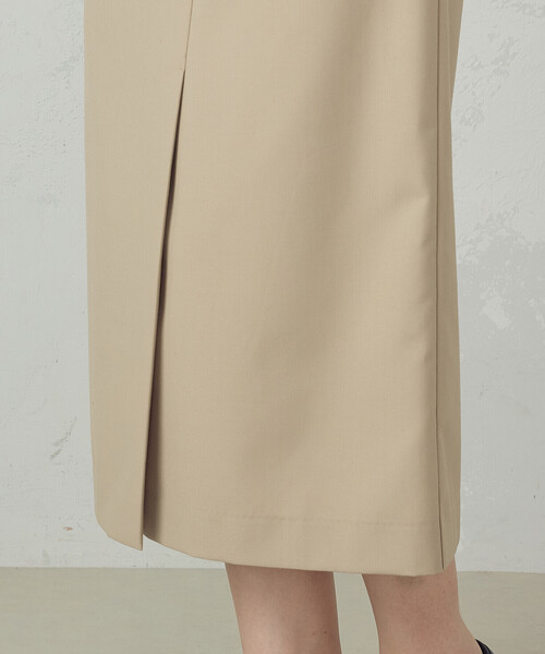 COMME CA ISM(コムサイズム)の「Iライン ラップ風スリットスカート(スカート・レディース・ベージュ/ブラック・MEDIUM/LARGE)」の4枚目の写真