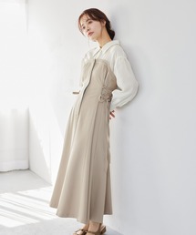 mysty woman | ドッキングレースアップワンピース2  307344(ワンピース)