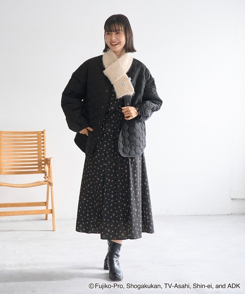 ROPE' PICNIC（ロペピクニック）の「【ドラえもんコレクション】花柄スカート/リンクコーデ（スカート・レディース・ブラック/ホワイト・38）」の14枚目の写真
