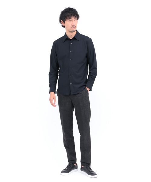 HIGH STREET(ハイストリート)の「HIGH STREET∴ハイテンションデオドラントシャツ(ビジネスシャツ・メンズ・ホワイト/ネイビー・M/L/S/LL)」の11枚目の写真