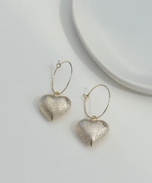 ナシジハートフープピアス