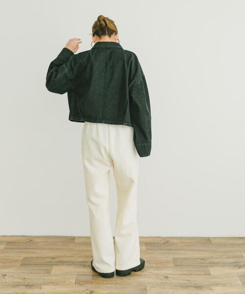 ITEMS URBANRESEARCH（アイテムズ アーバンリサーチ）の「デニムショートジャケット（デニムジャケット・レディース・ブルー系その他/ブラック・FREE）」の6枚目の写真