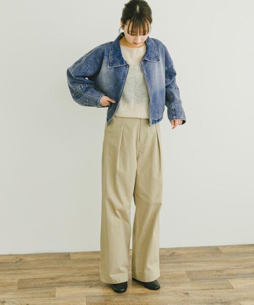 ITEMS URBANRESEARCH（アイテムズ アーバンリサーチ）の「デニムショートジャケット（デニムジャケット・レディース・ブルー系その他/ブラック・FREE）」の15枚目の写真