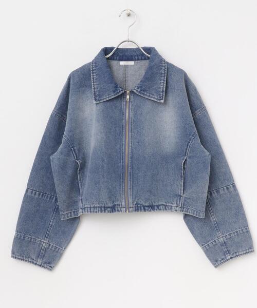 ITEMS URBANRESEARCH（アイテムズ アーバンリサーチ）の「デニムショートジャケット（デニムジャケット・レディース・ブルー系その他/ブラック・FREE）」の18枚目の写真