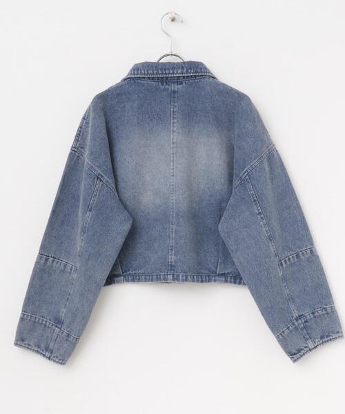 ITEMS URBANRESEARCH（アイテムズ アーバンリサーチ）の「デニムショートジャケット（デニムジャケット・レディース・ブルー系その他/ブラック・FREE）」の20枚目の写真