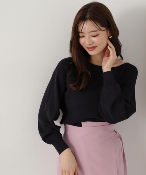 PROPORTION BODY DRESSING - みほたろ プロポーションのニット他2点 セール】後ろパール総針ニット / 1215170200（ニット/セーター
