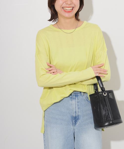 MILLER(ミラー)の「《追加》別注【MILLER/ミラー】Light Prib L/S:カットソー(Tシャツ/カットソー・レディース・ホワイト/ブラック/サックスブルー/イエロー・FREE)」の22枚目の写真