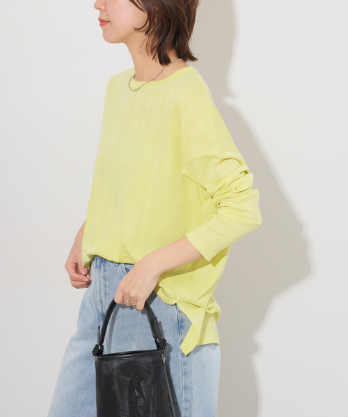 MILLER(ミラー)の「《追加》別注【MILLER/ミラー】Light Prib L/S:カットソー(Tシャツ/カットソー・レディース・ホワイト/ブラック/サックスブルー/イエロー・FREE)」の19枚目の写真