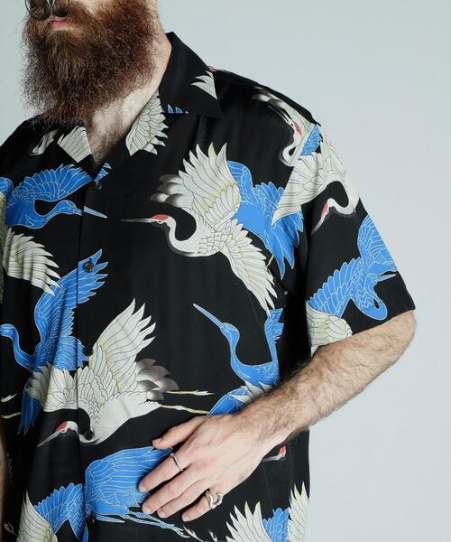 ２５SS Schott ショット × PJ × パイナップルジュース Schott/ショット/×PJ/×パイナップルジュース/RAYON SHIRT SHELL