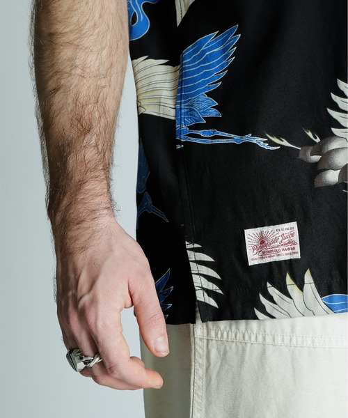 Schott/ショット/×PJ/×パイナップルジュース/RAYON SHIRT CRANE