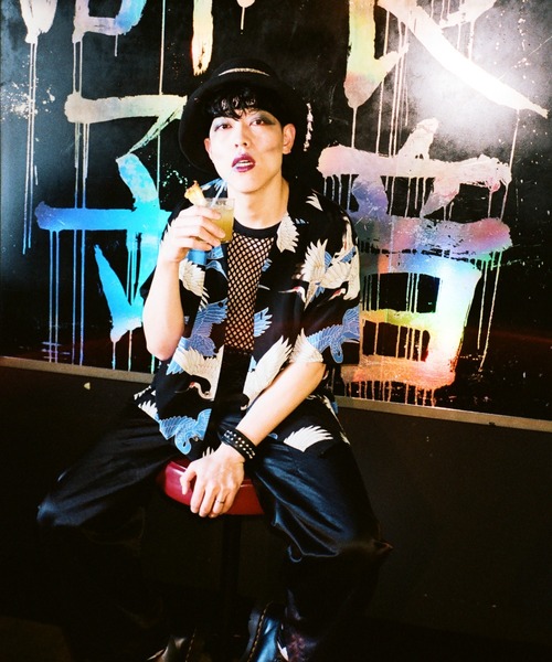Schott/ショット/×PJ/×パイナップルジュース/RAYON SHIRT CRANE