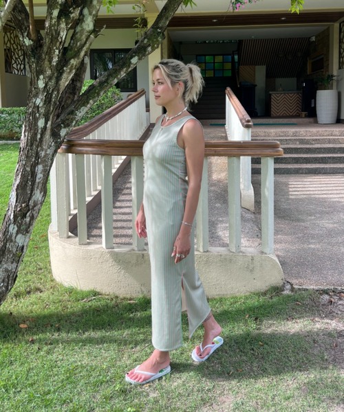 ROXY（ロキシー）の「COASTAL ESCAPE DRESS/ロキシーワンピース・ドレス（ワンピース・レディース・グリーン/ベージュ/ブラック・SMALL/MEDIUM/LARGE）」の21枚目の写真