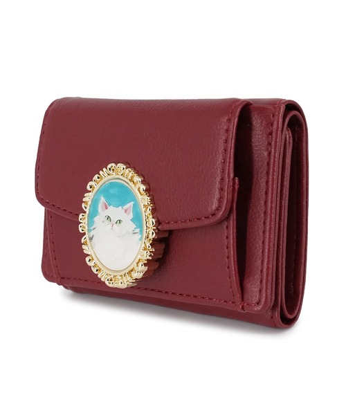 PAUL & JOE ACCESSOIRES（ポールアンドジョーアクセソワ）の「PAUL & JOE ACCESSOIRES (ポール＆ジョーアクセソワ) マイクロミニ財布 PJA-W1173 キャットブローチ（財布・レディース・レッド/グリーン/ブラック・FREE）」の17枚目の写真