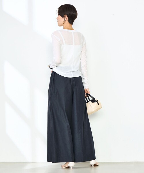 un/unbient 2タック ワイドパンツ ブラック サイズ2 サイドタックワイドパンツ TALL丈 - SOÉJU online store｜上質な
