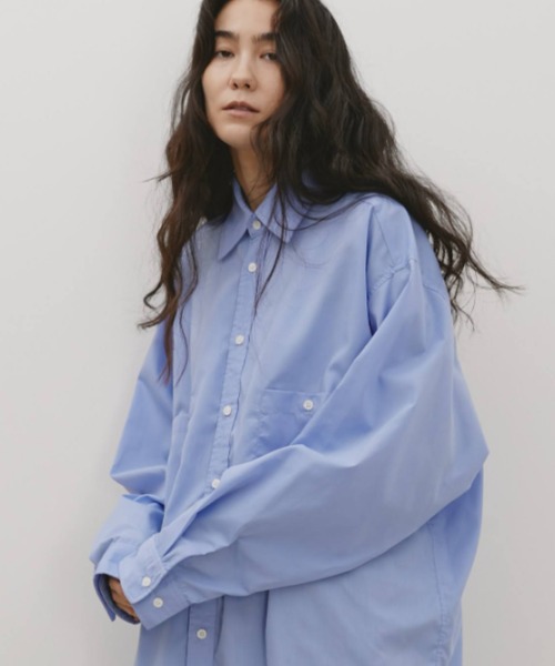 Libra Cue（リブラ キュー）の「オーバーシルエットシャツ（シャツ/ブラウス・レディース・ブルー/ブラック/その他2/その他1/ベージュ/ホワイト/ピンク/その他・FREE）」の13枚目の写真