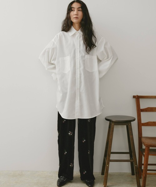 Libra Cue（リブラ キュー）の「オーバーシルエットシャツ（シャツ/ブラウス・レディース・ブルー/ブラック/その他2/その他1/ベージュ/ホワイト/ピンク/その他・FREE）」の16枚目の写真