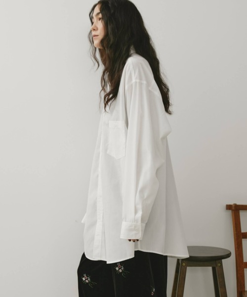 Libra Cue（リブラ キュー）の「オーバーシルエットシャツ（シャツ/ブラウス・レディース・ブルー/ブラック/その他2/その他1/ベージュ/ホワイト/ピンク/その他・FREE）」の14枚目の写真