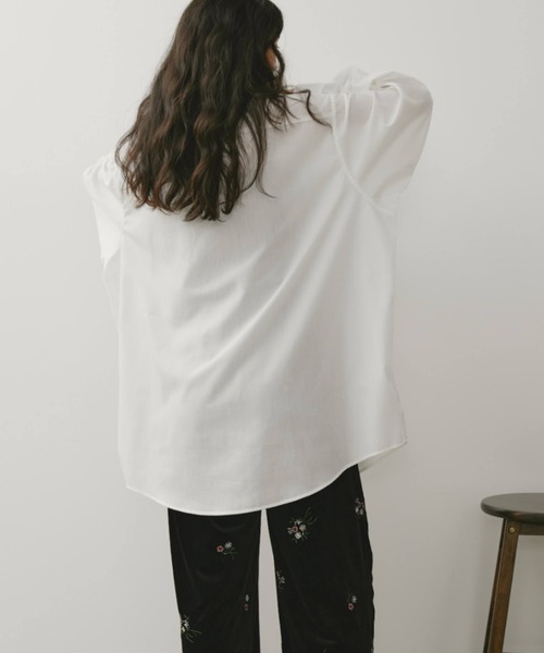 Libra Cue（リブラ キュー）の「オーバーシルエットシャツ（シャツ/ブラウス・レディース・ブルー/ブラック/その他2/その他1/ベージュ/ホワイト/ピンク/その他・FREE）」の15枚目の写真