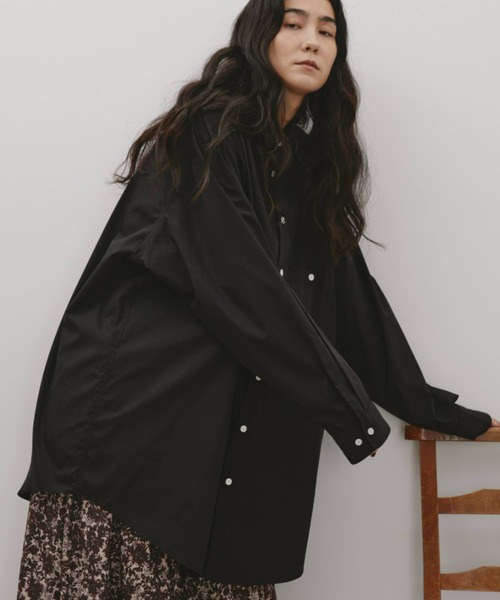 Libra Cue（リブラ キュー）の「オーバーシルエットシャツ（シャツ/ブラウス・レディース・ブルー/ブラック/その他2/その他1/ベージュ/ホワイト/ピンク/その他・FREE）」の20枚目の写真