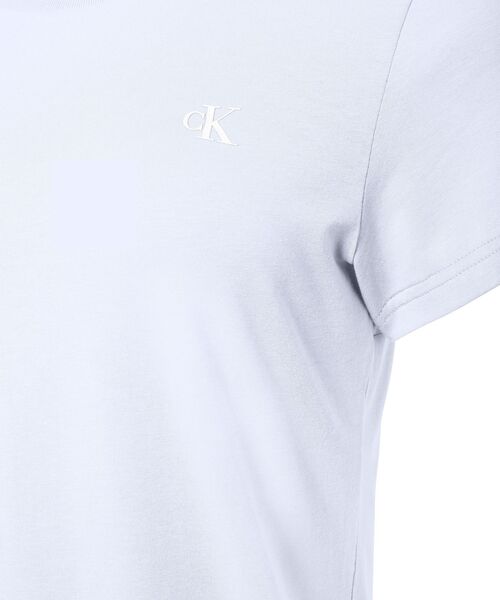 Calvin Klein(カルバン・クライン)の「ロゴスリムTシャツ(Tシャツ/カットソー・レディース・ブラック/ホワイト・M/S/XS/L)」の9枚目の写真
