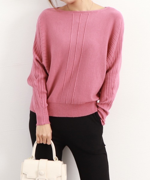 Miniministore(ミニミニストア)の「ニットトップスリブニットレディース春秋冬(ニット/セーター・レディース・ベージュ/アイボリー/ブラック/ピンク/ラベンダー・FREE)」の5枚目の写真
