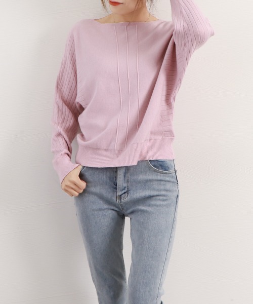 Miniministore(ミニミニストア)の「ニットトップスリブニットレディース春秋冬(ニット/セーター・レディース・ベージュ/アイボリー/ブラック/ピンク/ラベンダー・FREE)」の21枚目の写真