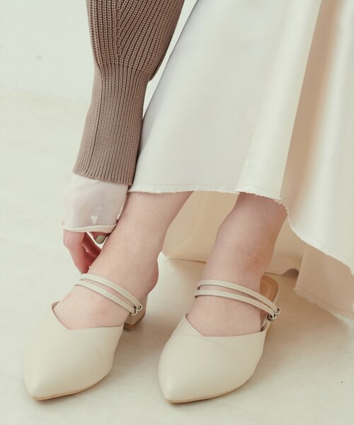 natural couture（ナチュラルクチュール）の「ポインテッドサンダル（その他シューズ・レディース・ブラック/シルバー/アイボリー・LARGE/MEDIUM）」の12枚目の写真