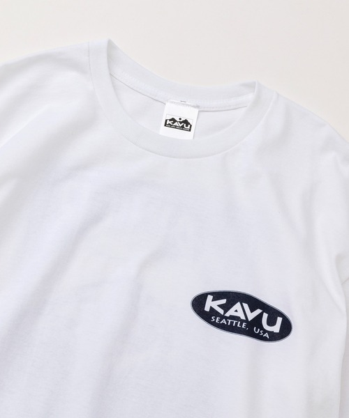 KAVU(カブー)の「KAVU/カブー 25 Rainier Tee/レイニアティー(Tシャツ/カットソー・メンズ・ナチュラル/ホワイト/グリーン/ピンク/ブラック/ライトブルー/ネイビー・MEDIUM/X-LARGE/LARGE)」の9枚目の写真
