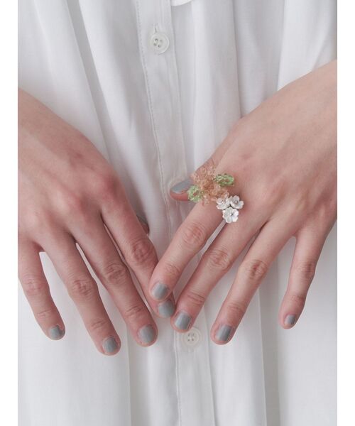 merry jenny(メリージェニー)の「お花畑のゆびわ(リング・レディース・イエロー/ピンク・FREE)」の8枚目の写真