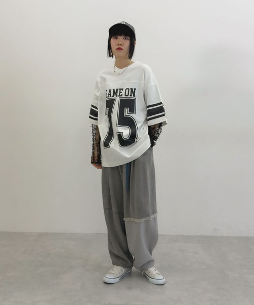 セール】【MODE NORM CORE】レイヤードナンバリングTシャツ（T
