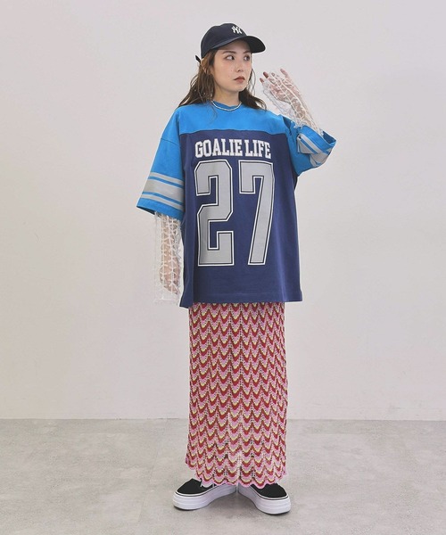 セール】【MODE NORM CORE】レイヤードナンバリングTシャツ（T