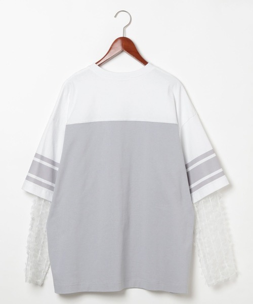 今季【完売品】ニコアンド　モードノームコア　レイヤードナンバリングTシャツ niko and… tシャツ 「MODE NORM CORE」レイヤードナンバリングT